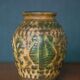 West Germany vase 958-14, Peacock ceramic vase, collection, bodo Mans, Bay Keramik