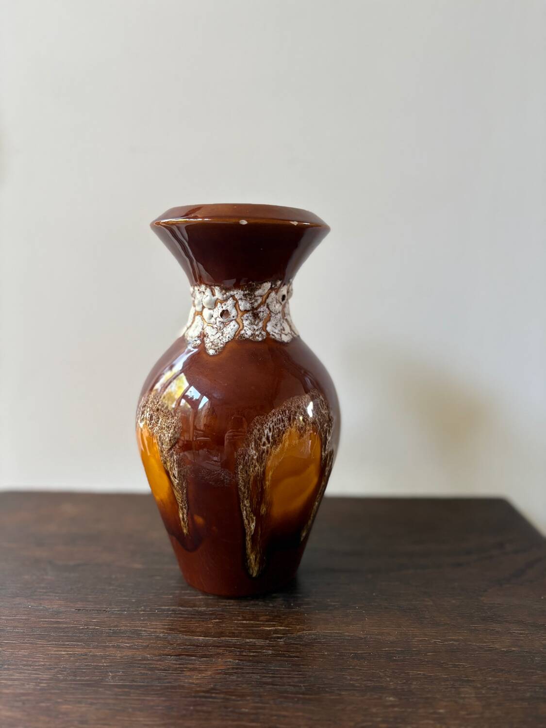 Vallauris ceramic vase, Fat Lava