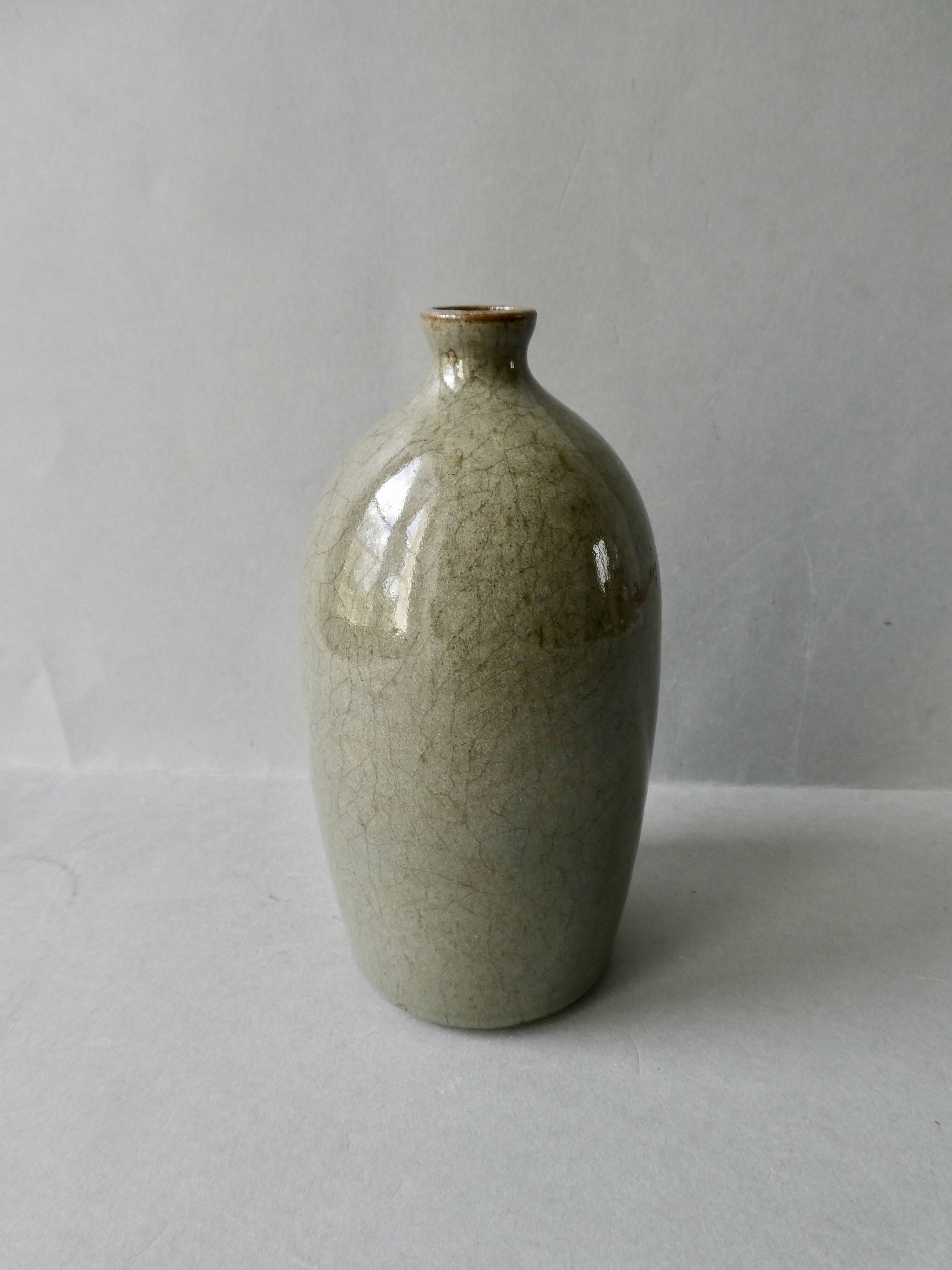 Maïté and Pierre Walter enameled stoneware vase, 1980s