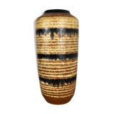 Pottery fat lava multi-color 517-45 floor vase made by Scheurich, 1970s