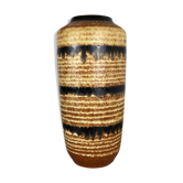 Pottery fat lava multi-color 517-45 floor vase made by Scheurich, 1970s
