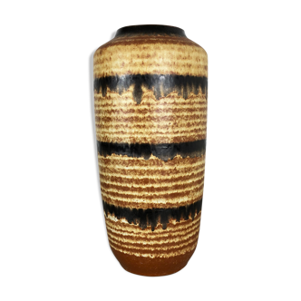 Pottery fat lava multi-color 517-45 floor vase made by Scheurich, 1970s