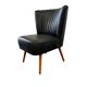 Fauteuil cocktail vintage noir / fauteuil / fauteuil une place
