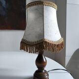 Lampe à poser en bois tourné