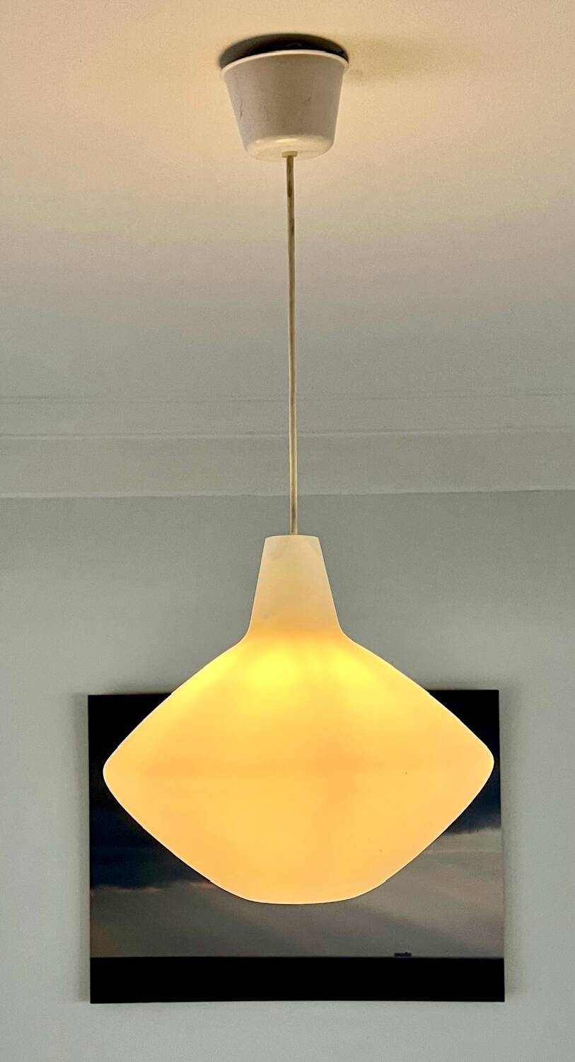 Opaline glass pendant called “Onion” Lisa Johansson-Pape for ASEA