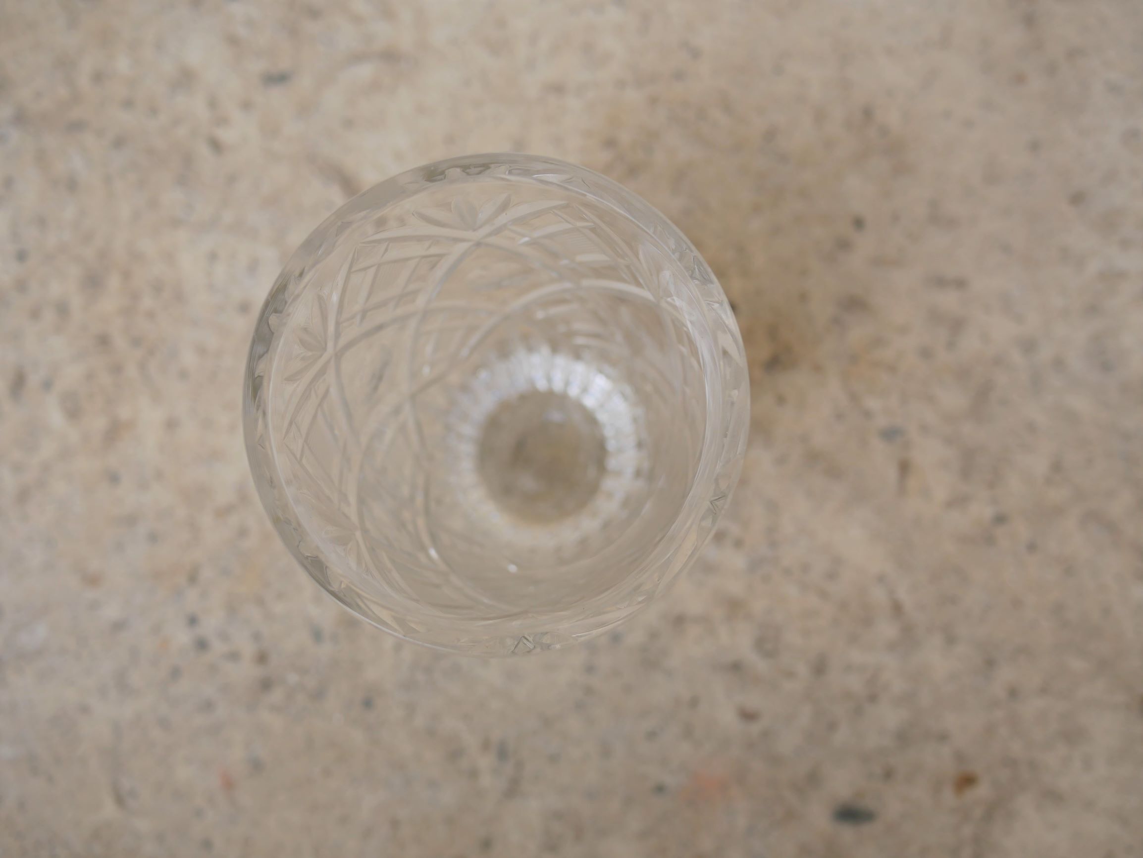 Vintage vase in cut crystal