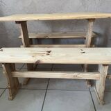 Table and its two benches