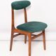 Green velvet Mid-Century chair designed by Rajmund Hałas, Poland, 1960s.