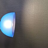 Suspension en verre, de couleur bleue peinte (couleur originale)