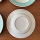 Set of 4 vintage deep plates in earthenware • Bird and leaf decoration