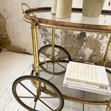 Cart serves brass bar