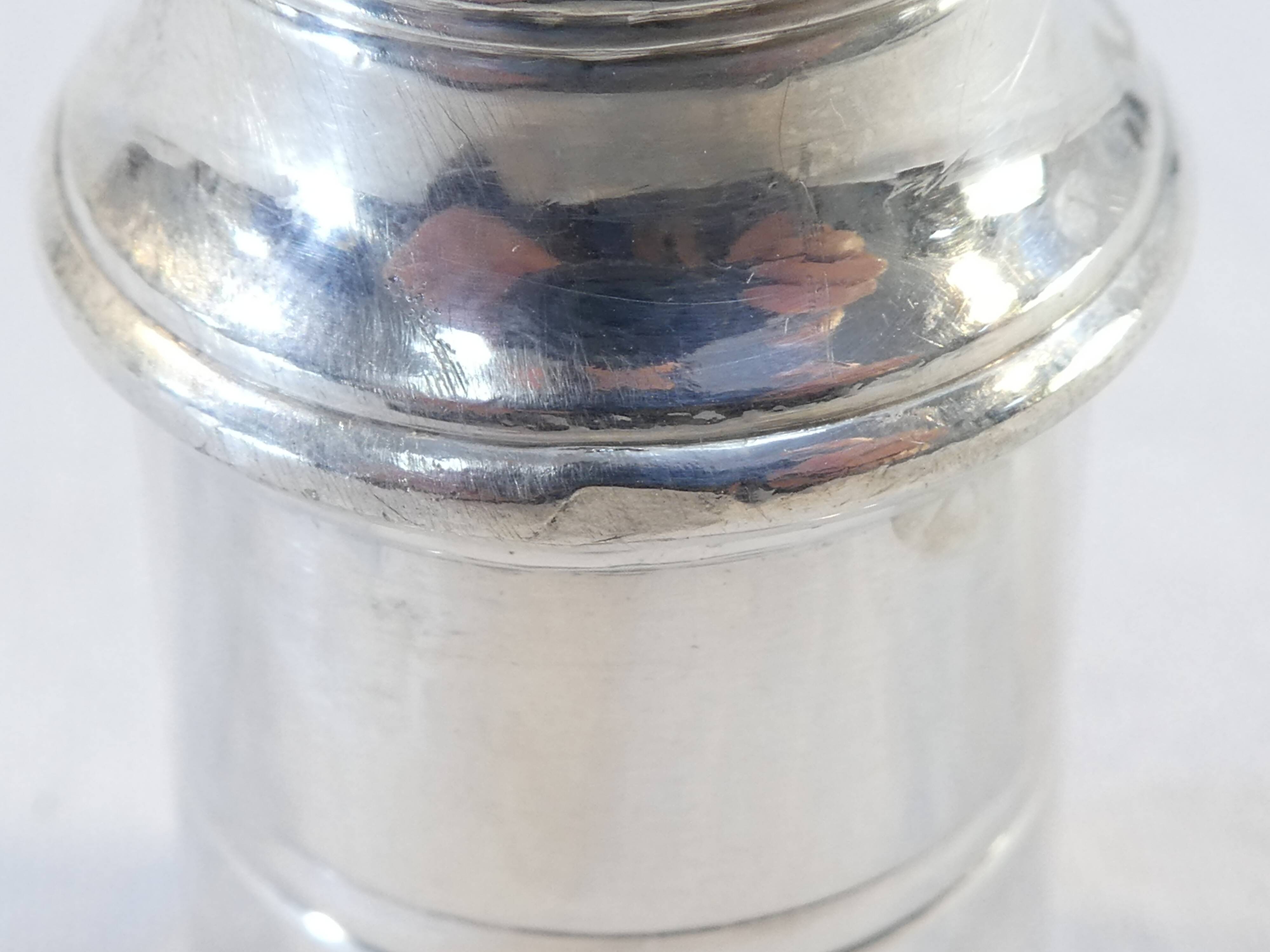 Christofle salt and pepper salt and pepper in silver metal