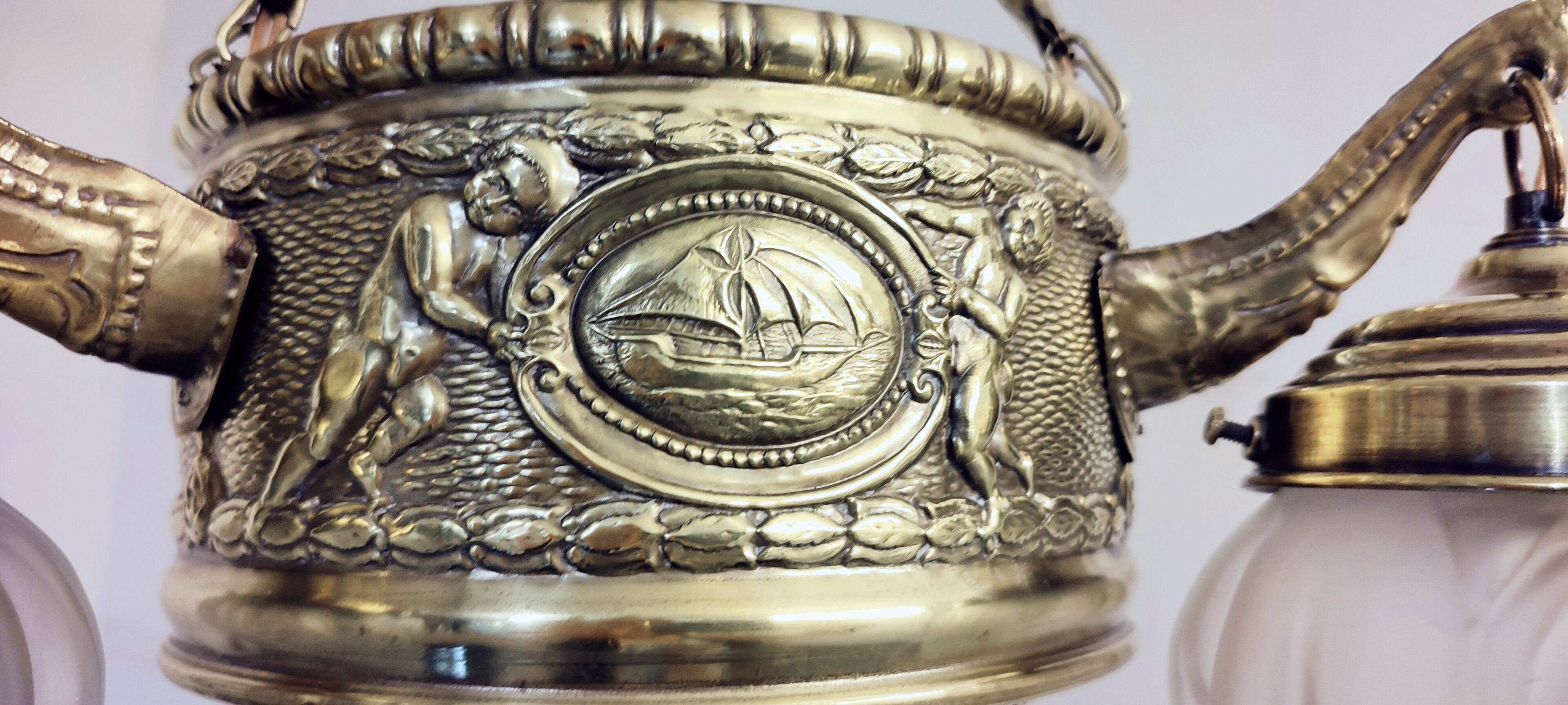 Ceiling lamp of Catalan Modernism. Barcelona Spain,1930s.