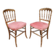Paire de chaise dorées  Napoleon III