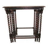 Wooden nesting table. 3 small nesting tables.