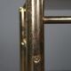 Hollywood Regency Golden Smoked Glass Side Table