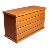 Italian architectural chest of drawers in ash