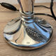 Pair of silver lamps by Marcello Gorgio with Murano lampshades.