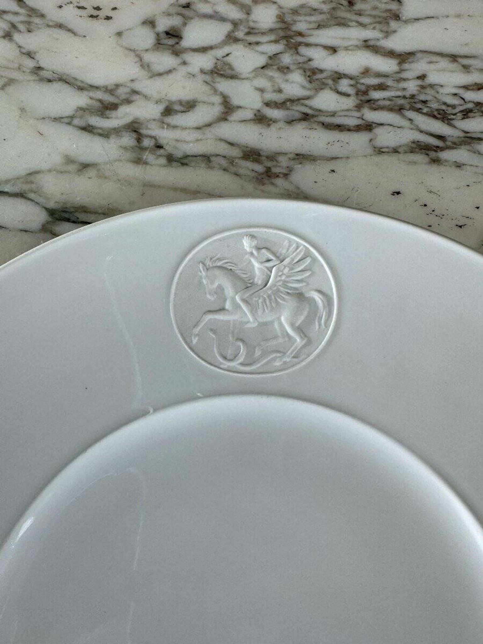 Kmp Berlin Porcelain Flatware and Dessert Plates Set, 20th Century