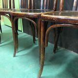 Lot of 4 Thonet style bistro chairs