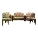Art Deco period living room sofa and pair of armchairs