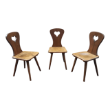 Brutalist chairs deco mountain chalet