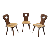 Chaises brutalistes déco chalet montagne