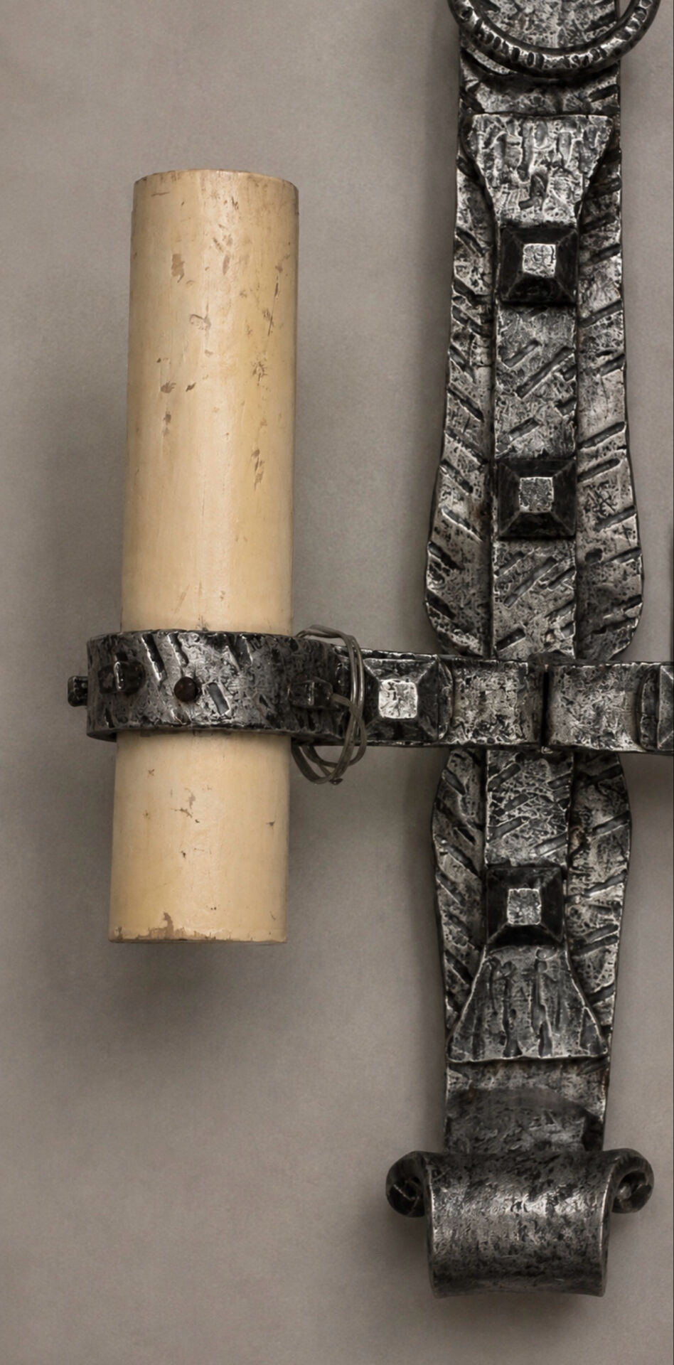 Brutalist Ferro Art wall sconces in wrought iron – Spain, 1970s