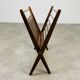 Porte revue scandinave pliant bois années 60