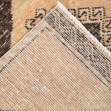 3x11 Rug For Hallway Brown Vintage Persian Runner Rug, 94x345Cm SK 5284