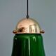 Suspension in green opaline with a scalloped edge, Peill & Putzler, 1970