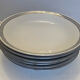 6 assiettes creuses en porcelaine blanche