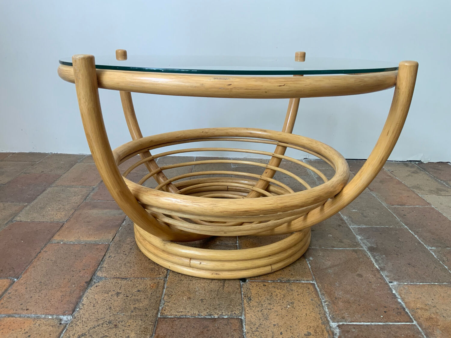 Rattan coffee table