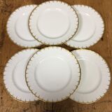 6 flat plates bernardaud limoges model neuilly
