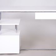 White Bauhaus writing desk made in 1930s Germany - Restored