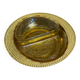 Bol Vide Poche Ancien Verre Moulé Jaune Ambré Rang De Perles Années 50