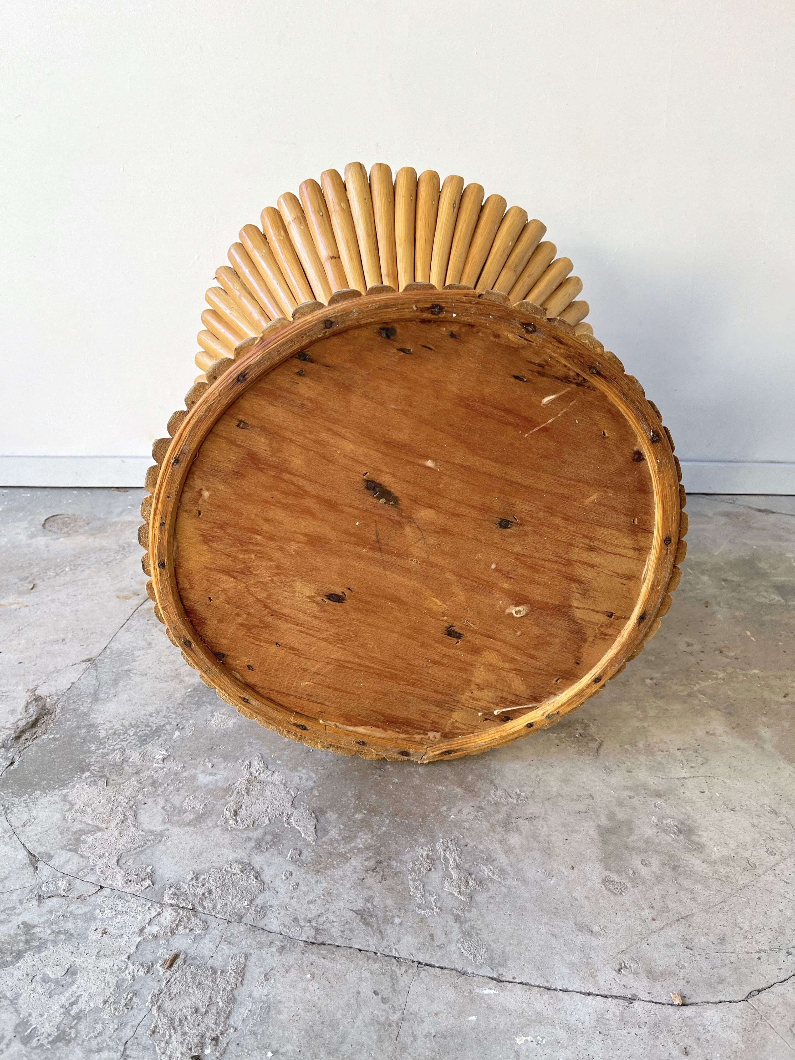 Mc Guire bamboo side table