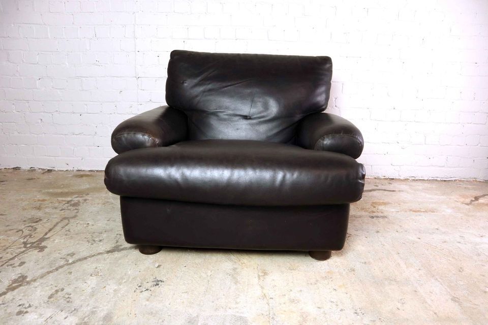 Vintage leather club chair
