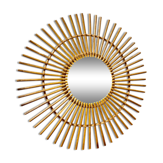 Rattan mirror