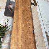 Console service in solid oak, circa 1900.