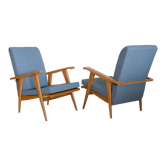 Paire de fauteuils année 60