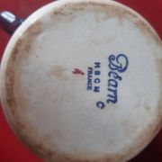 Sucrier à anses décor basque sans son couvercle