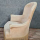 pendant of Napoleon III era toad armchairs in Velvet of Genoa