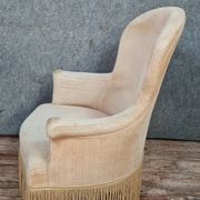Fauteuils crapaud époque Napoléon III en velours de Gêne