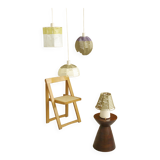 Woven ball suspension on metal structure / D 25cm