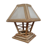 Vintaget cheve lamp or rattan lamp