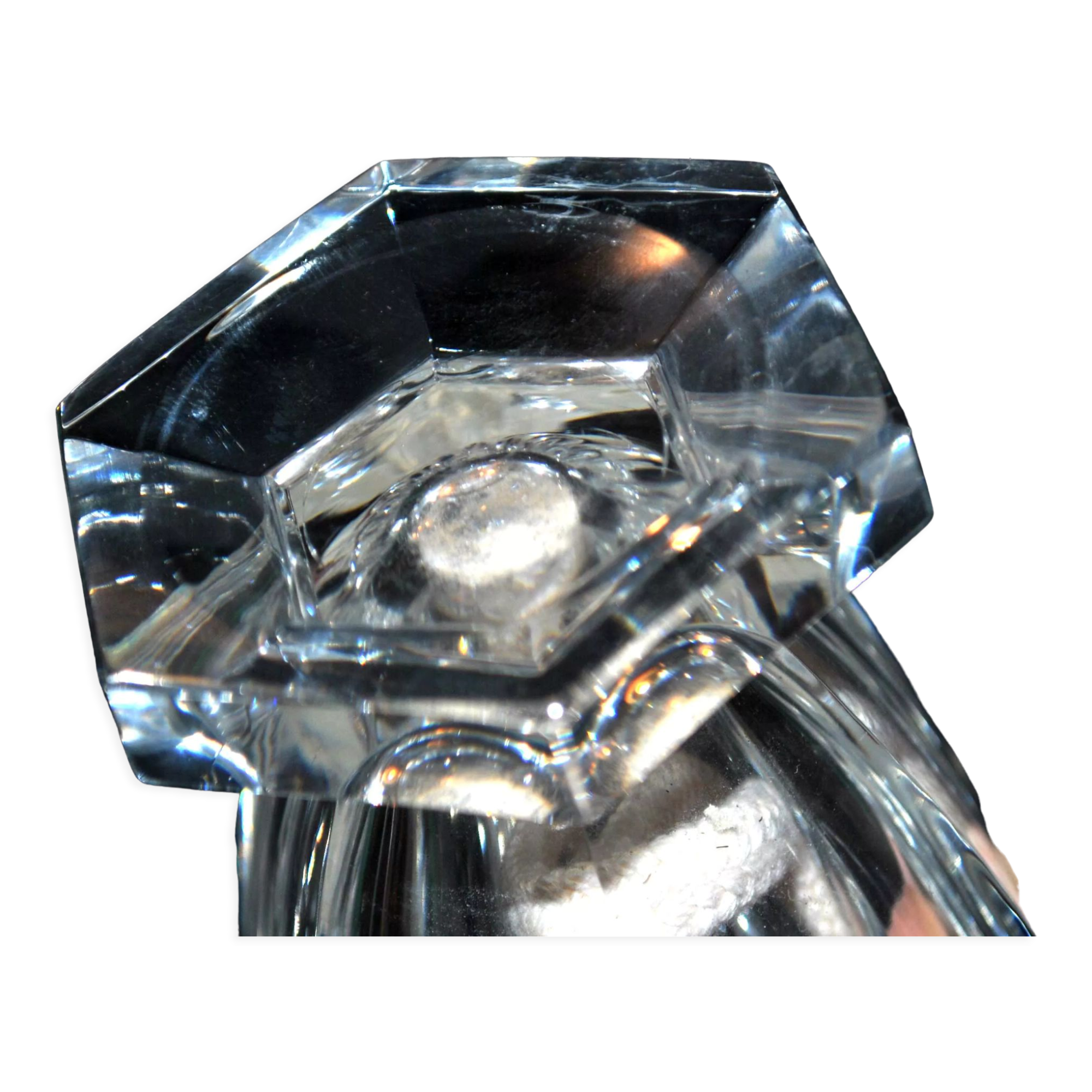 Berger lamp in crystal of BACCARAT Model Amphora signed 20cm