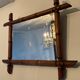 Rattan bamboo mirror from the 50s-60s
