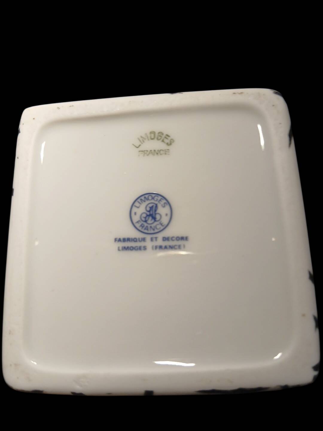 Limoges porcelain vase signed Cris Dan