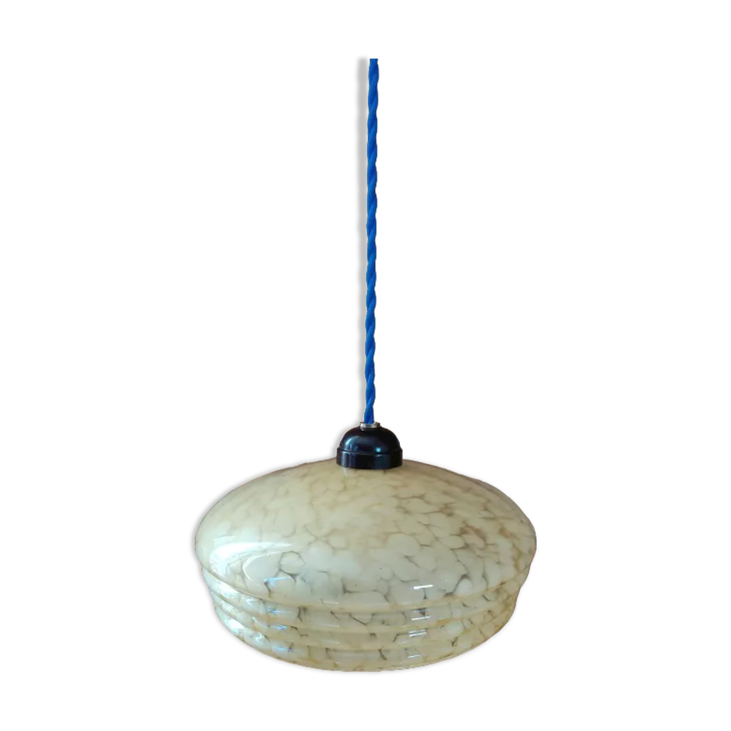 Suspension lampshade corole glass Clichy pale yellow dp 1122102